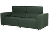 Sofa z elektryczną funkcją relaksu z ładowarką zielona ULVEN_905037