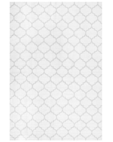Obojstranný vonkajší koberec 140 x 200 cm sivá/biela AKSU