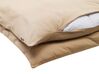 Cotton Sateen Duvet Cover Set Striped Pattern 240 x 220 cm Beige AVONDALE_815132