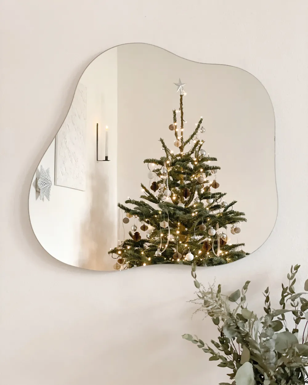Wall Mirror BAGNEUX 50 cm 55 cm Silver_907203