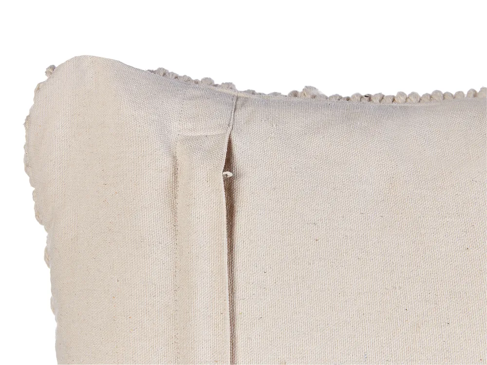 Set di 2 cuscini BESHAM 45 x 45 cm Cotone Beige chiaro Trama geometrica_904593