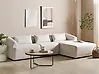 Corner Sofa SVANSELE Fabric Light Beige Left Hand
