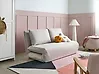 Sofa Bed 2 Seater ROROS Faux Linen Off-White