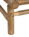 Set of 2 Bamboo Chairs Light Wood and Taupe TODI_872778