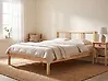 Bed Pine Wood VANNES 140 x 200 cm (EU Double) Light Brown