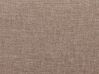 Sofa 2-osobowa tapicerowana brązowa LOKKA_893814