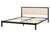 Bed metaal zwart/lichtbeige 160 x 200 cm CLAMART_931728