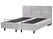 Adjustable Bed Fabric VICEROY 160 x 200 cm (EU King Size) Light Grey_1044422