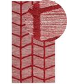 Tapis en coton rouge 80 x 150 cm SIVAS_839708