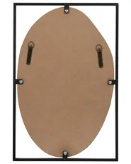 Wall Mirror NIBELLE 40 cm 60 cm Metal Black_915694