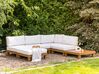 Ensemble de jardin modulable 5 places blanc SANZA_932427