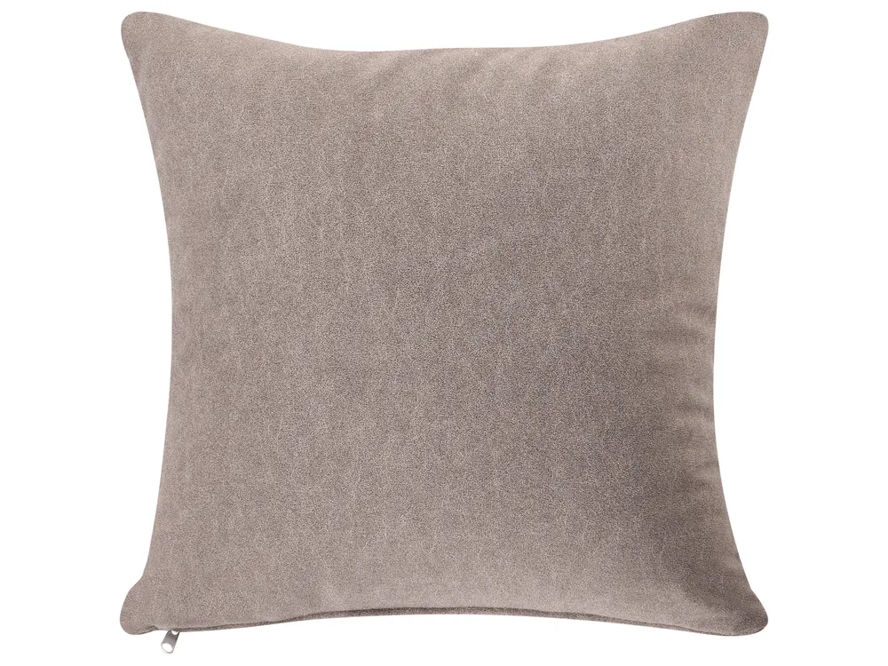 Sofa AMAL mit Ottomane Stoff Taupe_1143375