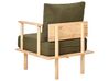 Ensemble de canapé et fauteuil en bouclé vert foncé ASKER_932692