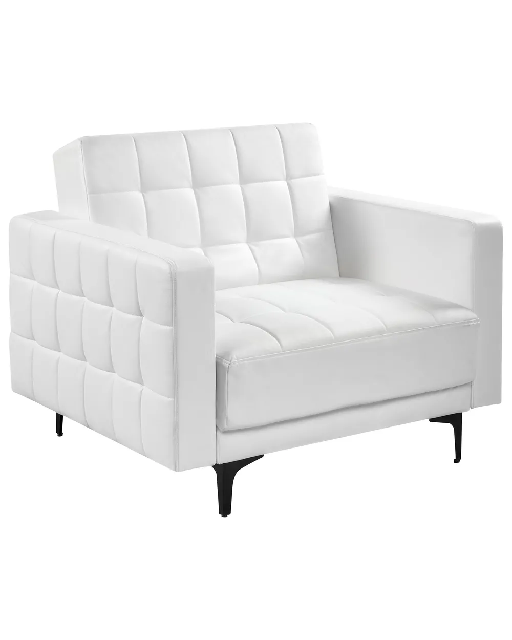 Armchair ABERDEEN Faux Leather White