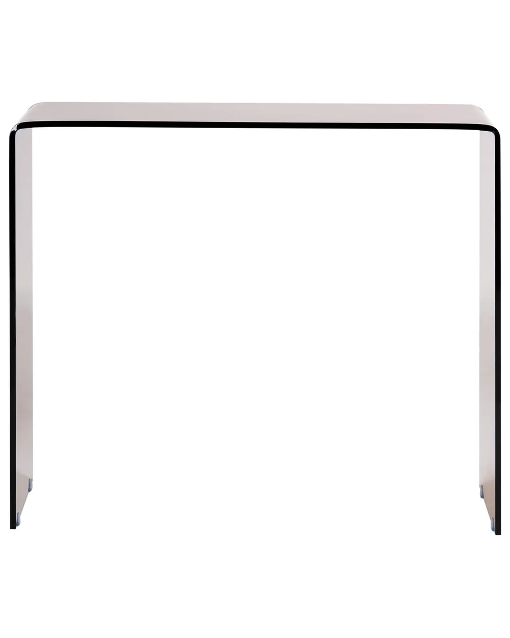 Console Table KENDALL Tempered Glass Brown_1009504