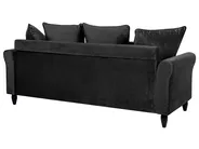Sofa 3 Seater BORNHOLM Velvet Black_748478