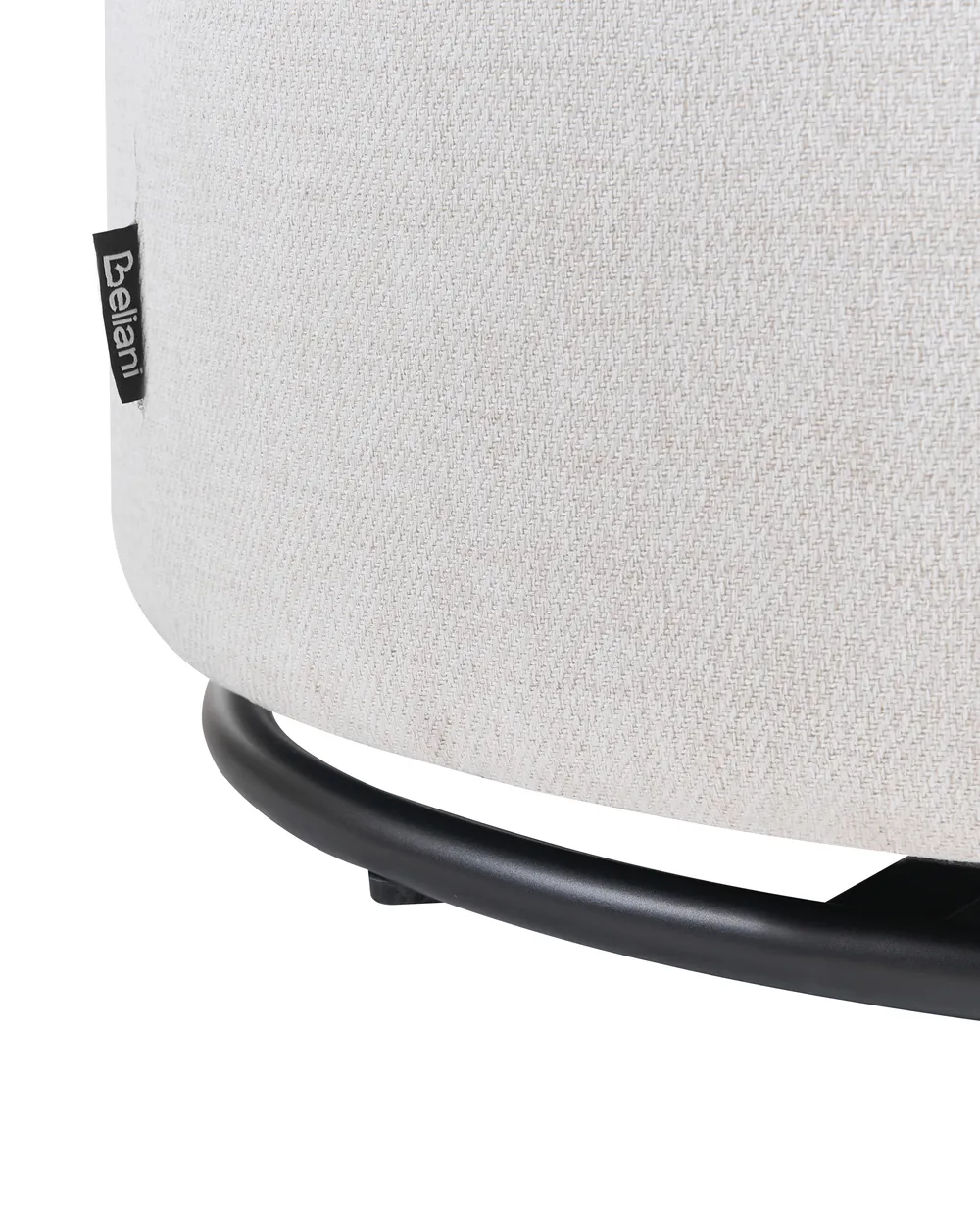Swivel Armchair HORSENS with Storage Fabric Off-White_1063286