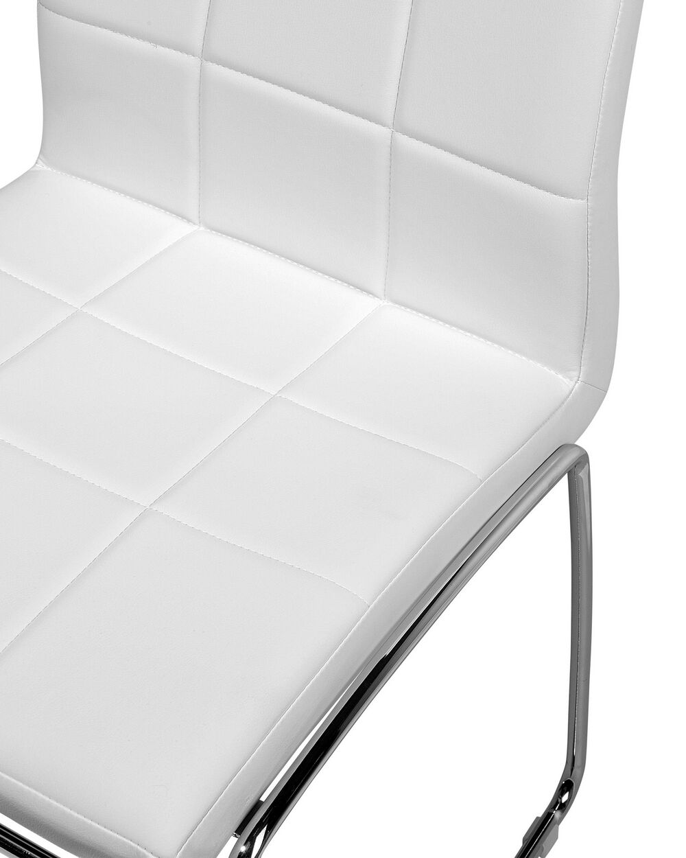 Set of 2 Dining Chairs KIRON Faux Leather White Beliani