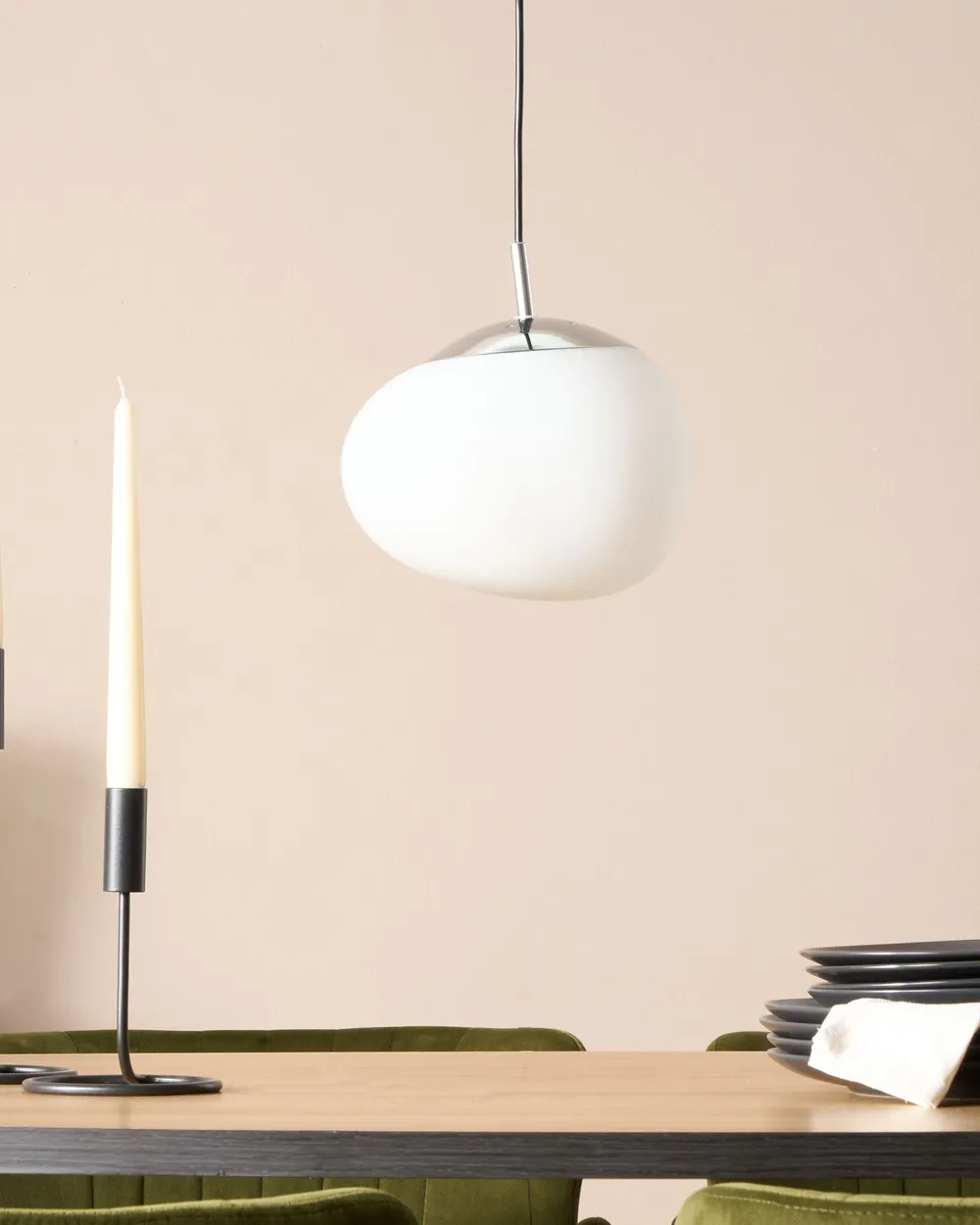 Pendant Lamp LIFFEL Glass White_703143