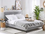 Bed Fabric POITIERS 140 x 200 cm (EU Double) Light Grey_1172215