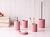 5-Piece Bathroom Accessories Set CAMANA Pink