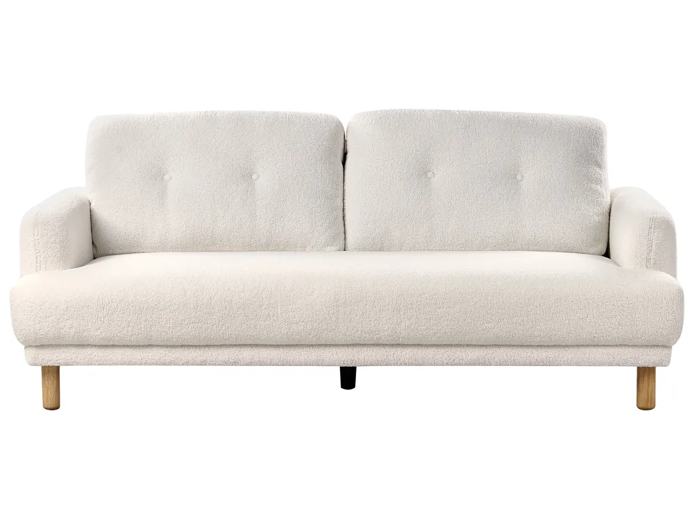 Sofa 3 Seater TUVE Boucle White_927360