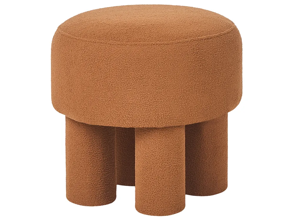 Stołek CANBY Boucle Pomarańczowy_1067007