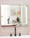 Badspiegel mit LED-Beleuchtung rechteckig 80 x 60 cm WASSY_780786
