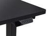 Electric Adjustable Left Corner Desk 160 x 59 cm Black DESTINES _927788