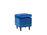 Storage Pouffe LORETTO Velvet Dark Blue_1190594