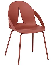 Set of 2 Garden Chairs BOLGHERI Red_1182951