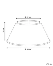 Osłonka pod choinkę GLACE 60 cm Trawa morska Czerwony_1011311