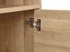 Sideboard heller Holzfarbton / grau mit 3 Türen MOINES_860561