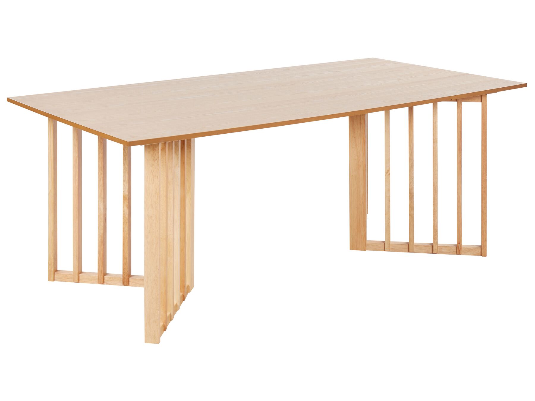 Dining Table 200 x 100 cm Light Wood LEANDRA_899169