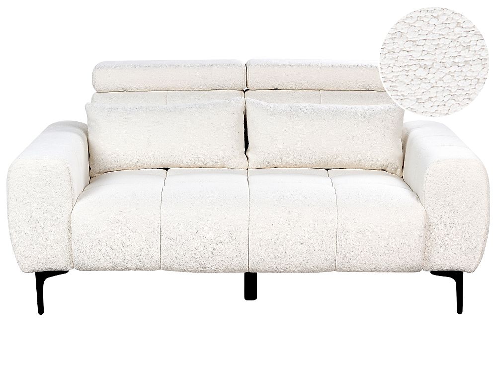 Sofa 2-Sitzer VEGAMO Bouclé Weiss