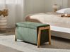 Upholstered Storage Bench EDLAND Fabric Green