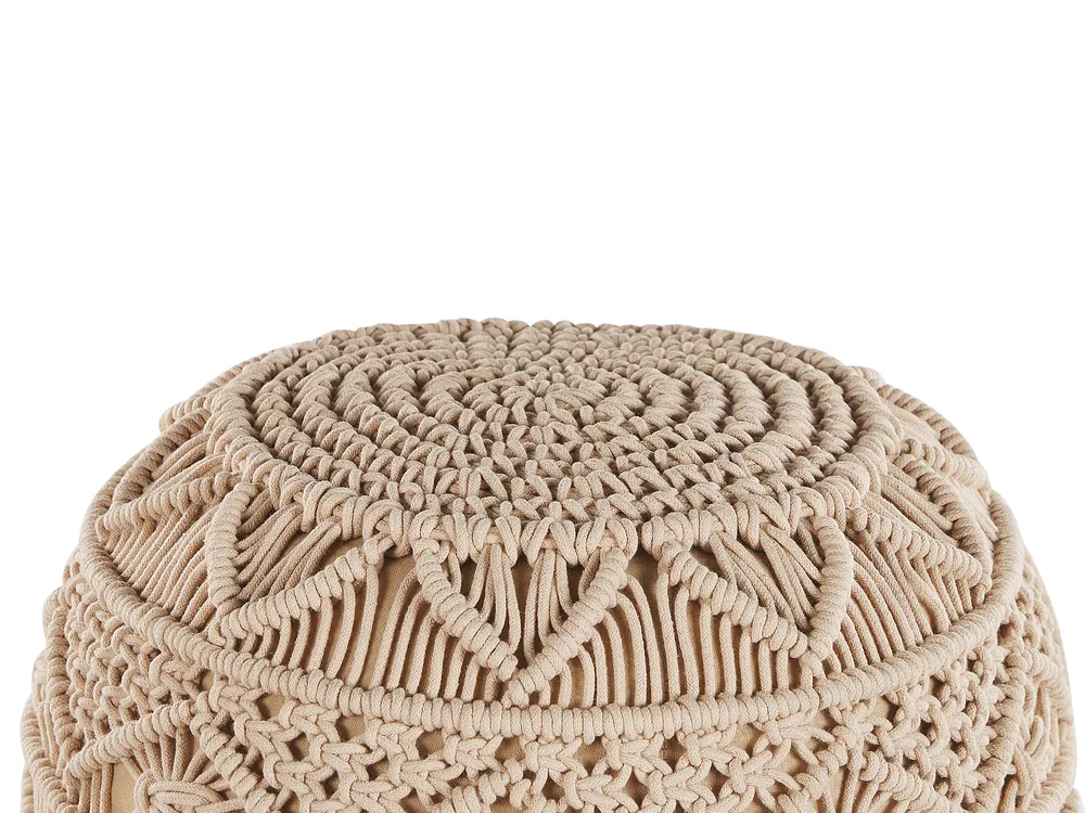 poef katoen beige/zwart 50 x 30 cm SONATI poef katoen beige/zwart 50 x 30 cm SONATI
