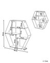 4 Tier Geometric Wall Shelf Black TIGARD_772048