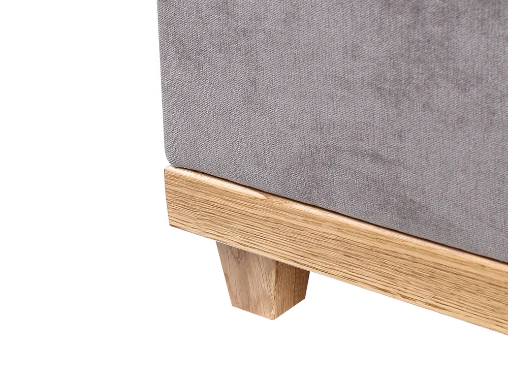 Divano letto con contenitore DYNASTY Tessuto Tortora 160 x 200 cm_953961