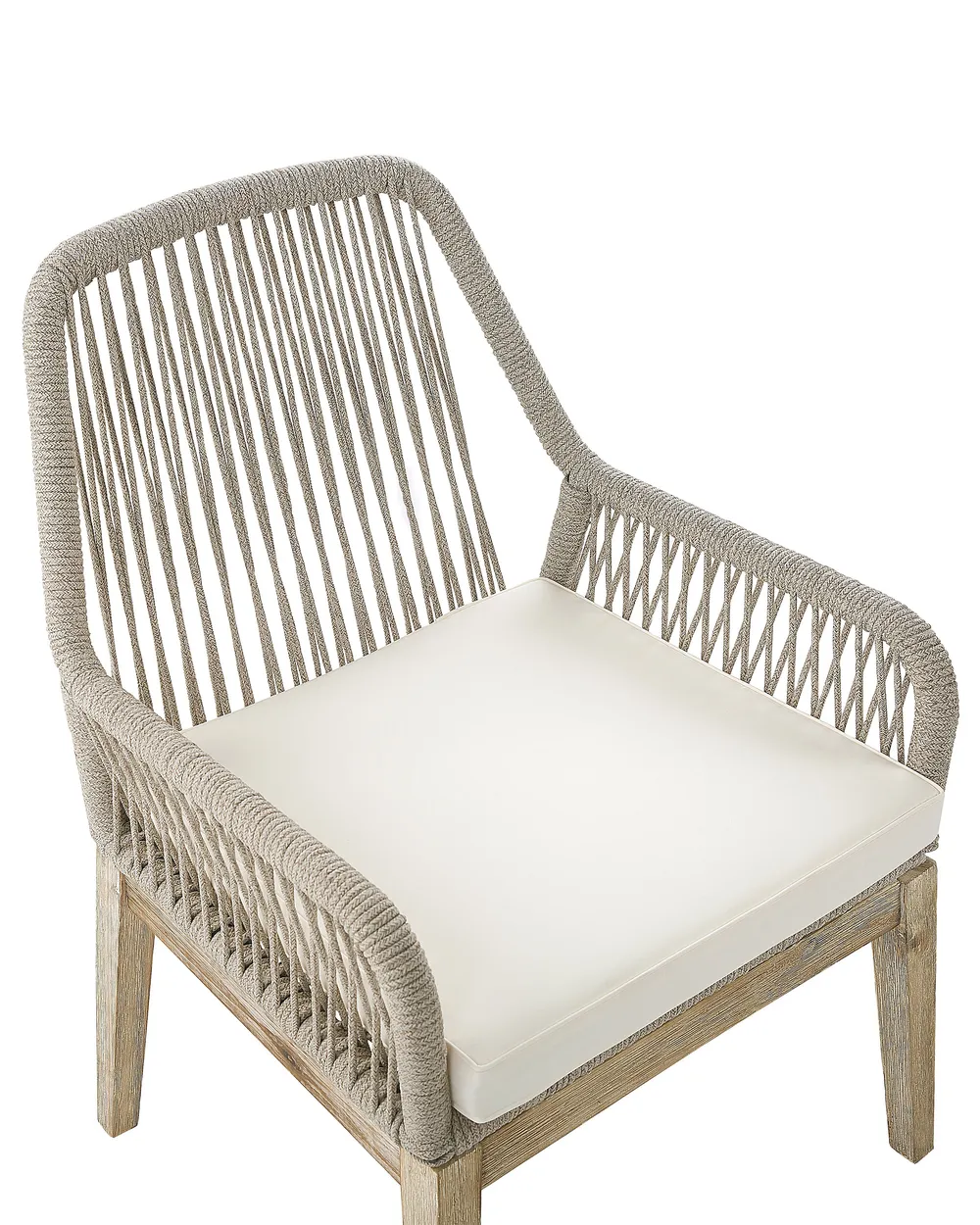 Set di 2 sedie da giardino con cuscini OLBIA Bianco sporco_771407