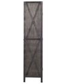 Wooden Folding 4 Panel Room Divider 170 x 163 cm Dark Brown RIDANNA_874089