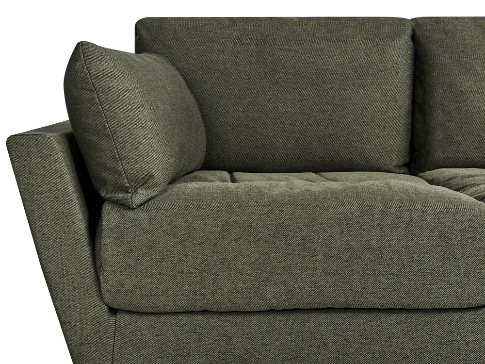 Sofa Seater NENOLA Fabric Dark Green - Main Image