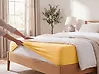 Fitted Sheet JANBU 140 x 200 cm Cotton Mustard