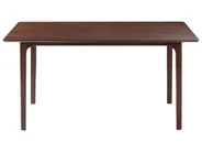 Dining Table DELMAS Dark Ash Wood 160 cm 90 cm_1067721