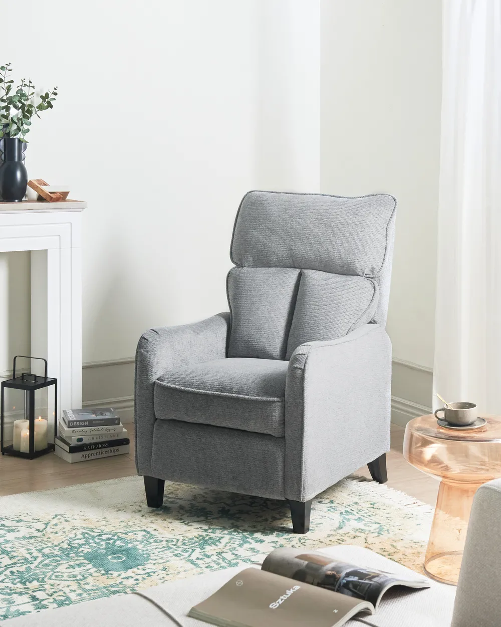 Ottoman Ikea Grey Recliner Chair Recliner Chair ROYSTON With