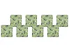 Conjunto de 8 cojines para sillas de jardín SASSARI 46 x 46 cm Verde claro