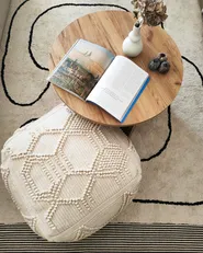 Tappeto DOKUZ Beige 160 x 230 cm Cotone_943277