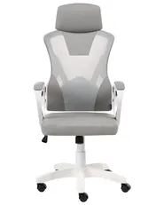 Office Chair IGNIS Faux Leather Light Grey_1073263
