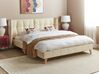 Sametová postel 160 x 200 cm béžová SENLIS_918984