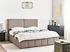 Ottoman Bed CASTELNAVET Fabric Taupe 180 x 200 cm (EU Super King)